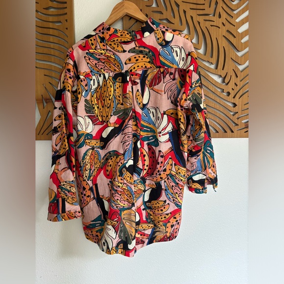 Farm Rio Linen Romper - Picture 3 of 5